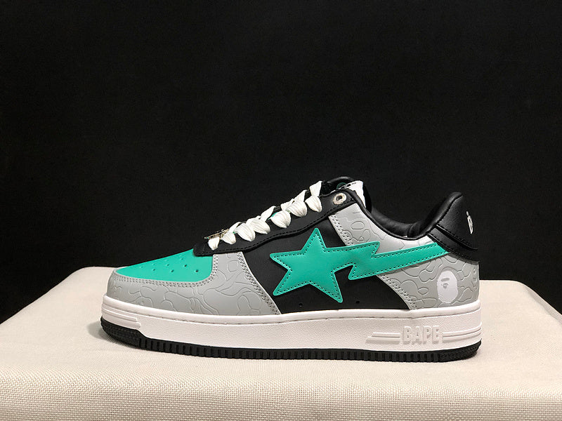 BAPE STA Low Sneakers – Mint/Black/Grey